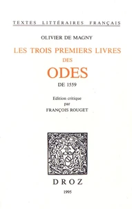 Les trois premiers livres des Odes de 1559