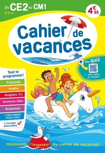 Cahier de vacances du CE2 au CM1  Edition 2023
