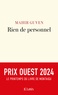 Mahir Guven - Rien de personnel - Prix Ouest 2024.
