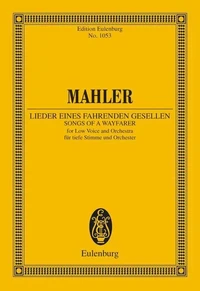 Lieder eines fahrenden gesellen, tiefe stimme und orchester partitur