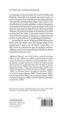 La Trace du papillon. Pages d'un journal (été 2006-été 2007)