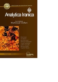 Mahmoud Delfani - Analytica Iranica, Volume I.