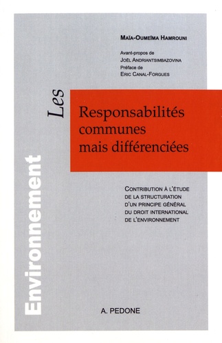 Les responsabilités communes mais différenciées. Contribution à l'étude de la structuration d'un principe général du droit international de l'environnement