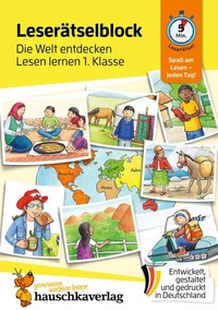 Lese-Rätselblock – Die Welt entdecken! Lesen lernen 1. Klasse