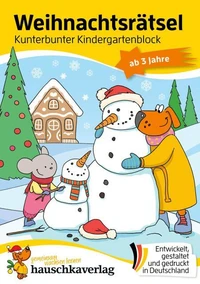 Weihnachtsrätsel - Kunterbunter Kindergartenblock ab 3 Jahre