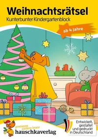 Weihnachtsrätsel – Kunterbunter Kindergartenblock ab 4 Jahre