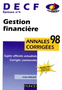 DECF épreuve n° 4 Comptabilité et gestion financière
