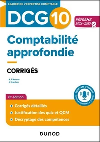 DCG 10 - Comptabilité approfondie - Corrigés - Réforme 2026-2027