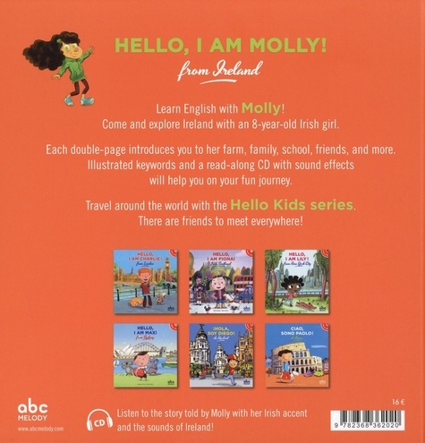 Hello, I am Molly ! From Ireland  avec 1 CD audio