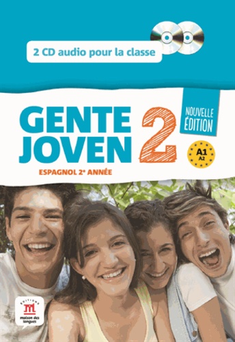  Maison des langues - Espagnol 2e année Gente joven - A1/A2. 2 CD audio
