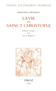 La vie de saint Christofle