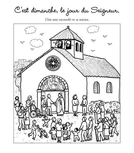 Coloriages de la messe