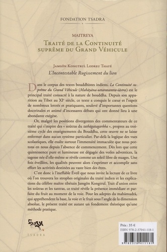 Traité de la continuité suprême du grand véhicule. L'incontestable rugissement du lion