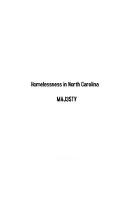 Homelessness in North Carolina