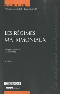 Les régimes matrimoniaux