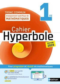 Enseignement spécifique de mathématiques tronc commun 1re Hyperbole
