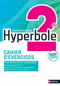 Hyperbole Mathématiques 2de - Cahier élève - 2026