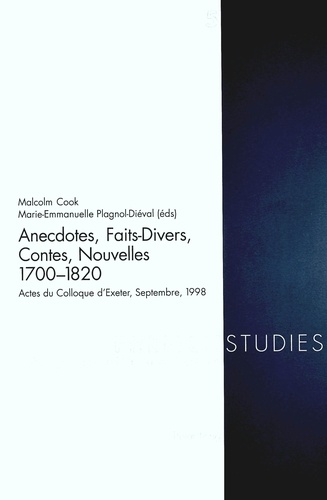 Malcolm Cook - Anecdotes, Faits-Divers, Contes, Nouvelles 1700-1820.