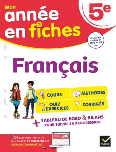 Français 5e. fiches de révision & exercices