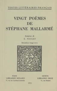 Vingt poèmes de Stéphane Mallarmé