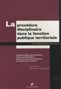 La procédure disciplinaire dans la fonction publique territoriale