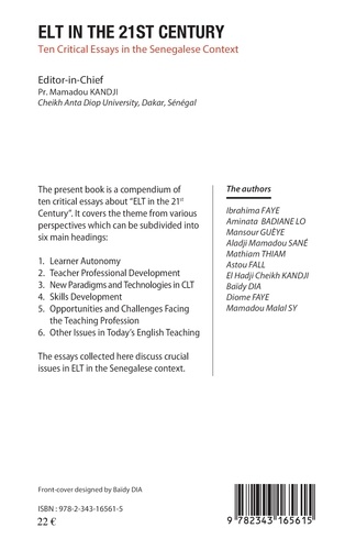 Elt in the 21st century. Ten critical essays in the Senegalese Context