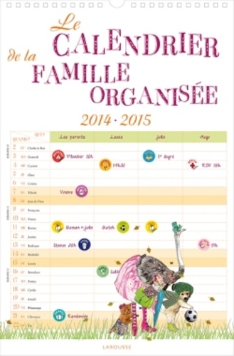 Mamz'elle Bulle - Le calendrier de la famille organisée.