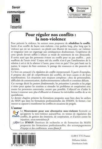 Pour réguler nos conflits : la non-violence. Une énergie, un savoir-faire, une culture