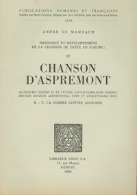 Naissance et développement de la chanson de geste en Europe
