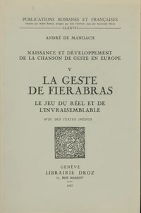 Naissance et développement de la chanson de geste en Europe