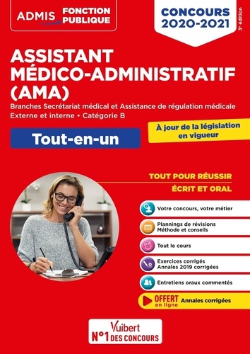 Concours Assistant médico-administratif (AMA). Tout-en-un  Edition 2020-2021