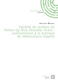 Validité de contenu du Follow-Up Nice Shoulder Score