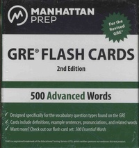  Manhattan Prep - Manhattan Prep GRE Flash Cards - 500 Advanced Words.