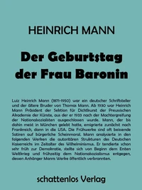 Der Geburtstag der Frau Baronin