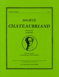 "Chateaubriand critique littéraire"