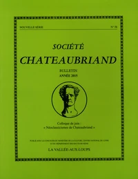 "Néoclassicismes de Chateaubriand"