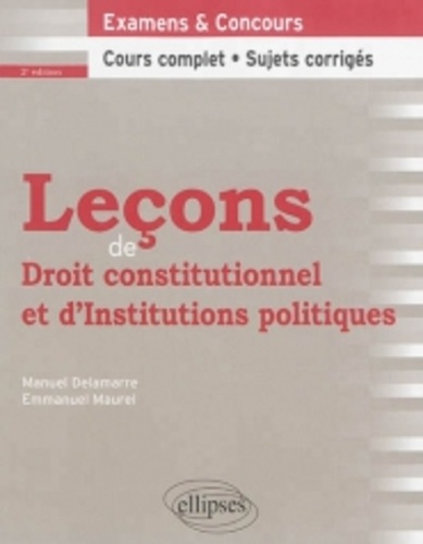 Leçons de droit constitutionnel et d'institutions politiques 2e édition