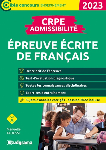 Epreuve écrite de Français CRPE  Edition 2023