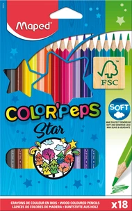 18 crayons couleur colorpeps