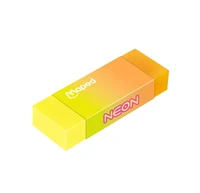 2 gommes neon, en blister