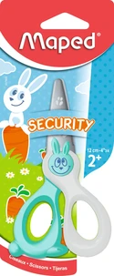 Ciseaux 12 cm kidikut. lames securite. coloris assortis. en blister
