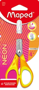 Ciseaux Essentials Pulse Soft 13 cm Neon - Anneaux bi-matière - Coloris assortis