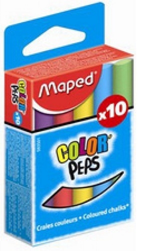 MAPED - CRAIES COULEURS ASSORTIES BOITE DE 10