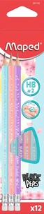 Crayon graphite pastel hb embout gomme