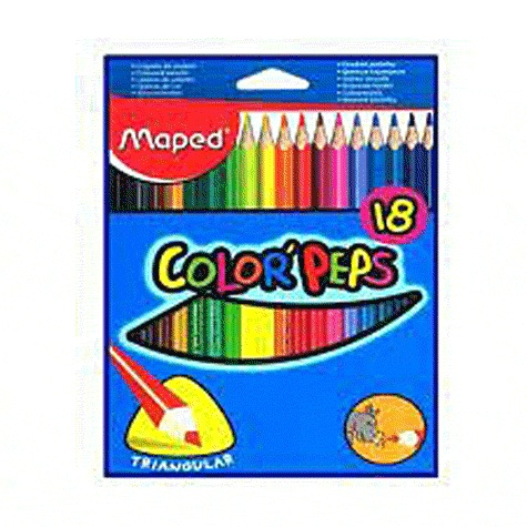 MAPED - CRAYONS COULEUR COLORPEP S ETUI DE 18