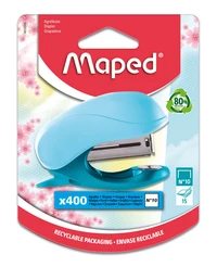 Mini agrafeuse vivo pastel n°10 + 400 agrafes, blister, coloris assortis
