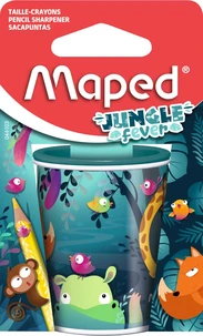 Taille-crayons canette jungle fever 2 usages blister