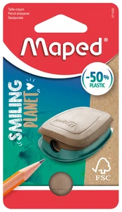 Taille-crayons smiling planet 1 usage bois fsc