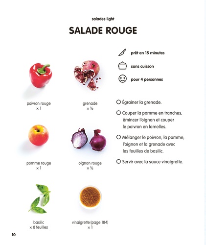 100 salades simples & légères. Super débutants