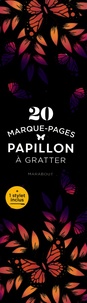  Marabout - 20 Marque-pages Papillon à gratter - Avec 1 stylet.